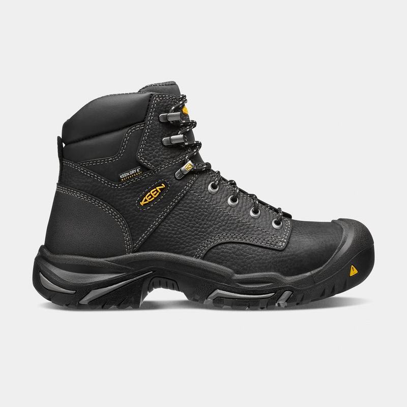 Botas De Trabajo Keen Mt Vernon 6" Steel Toe Para Hombre Negros - Botas Keen Mexico (758129-AHE)